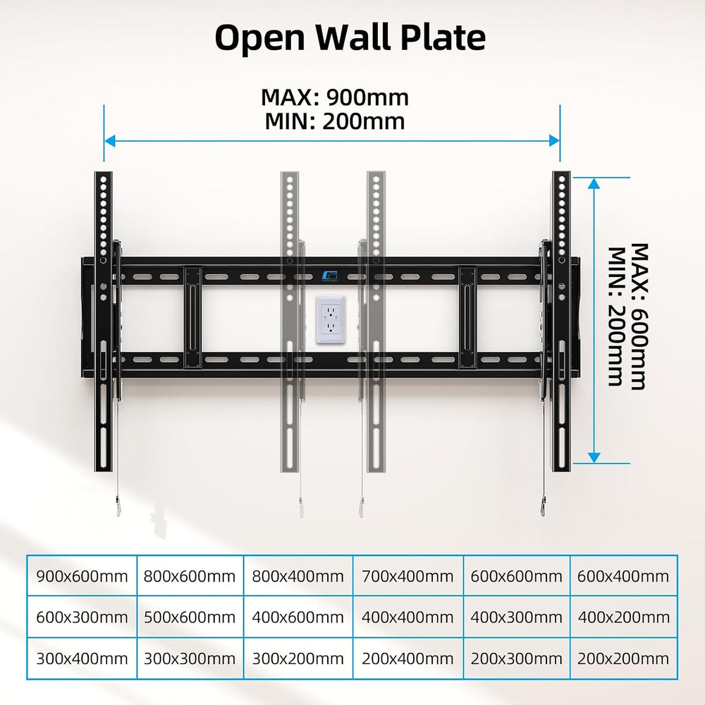 HOME VISION Heavy Duty Tilting TV Wall Mount for 60-120" TVs, VESA 900x6...