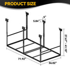 3x6 Ft Overhead Garage Storage Rack, 28-41 inch Height Adjustable Ceiling Mounted Organization Rack, 550 lbs Weight Capacity, 36"x72" Heavy Duty Space-Saving Metal Rack for Garage Storage