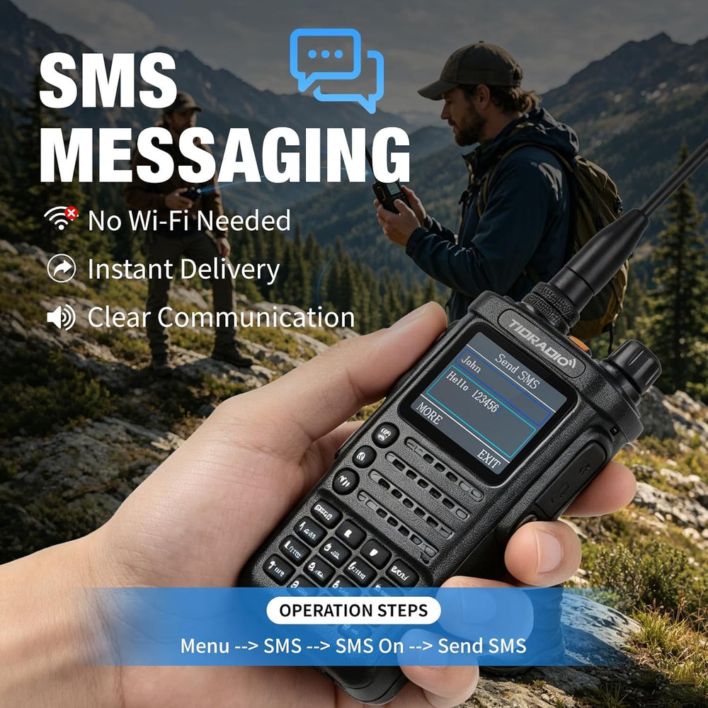 (4th-Gen) TIDRADIO TD-H8 10 Watt GMRS Handheld Radio, APP/PC Programming 4PCS...