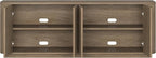 Henn&Hart Fluted TV Stand for TVs up to 75" with 2 Storage Cabinets with an Adjustable Shelf for Living Room, Family Room, or Office, Weathered Gray