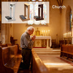 Prayer Kneeler Bench 20x16.5x33In Solid Wood Prayer Table Prayer Bench Stool with Shelf and Cushion Pad Church Pulpit Kneeling Chair Meditation Bench Stool for Church Prayers(Wood)