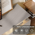 70" TV Stand for Living Room, Entertainment Center with Storage Cabinet, Fits TVs up to 80", Modern Media Console with Shelves, 36" Electric Fireplace (Grey+Black)