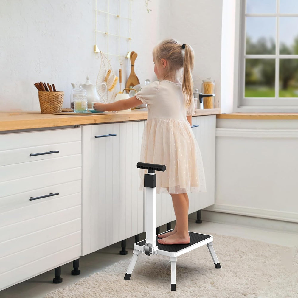 Step Stools for Adults, Foldable Step Stool with Handle for Elderly Seniors S...