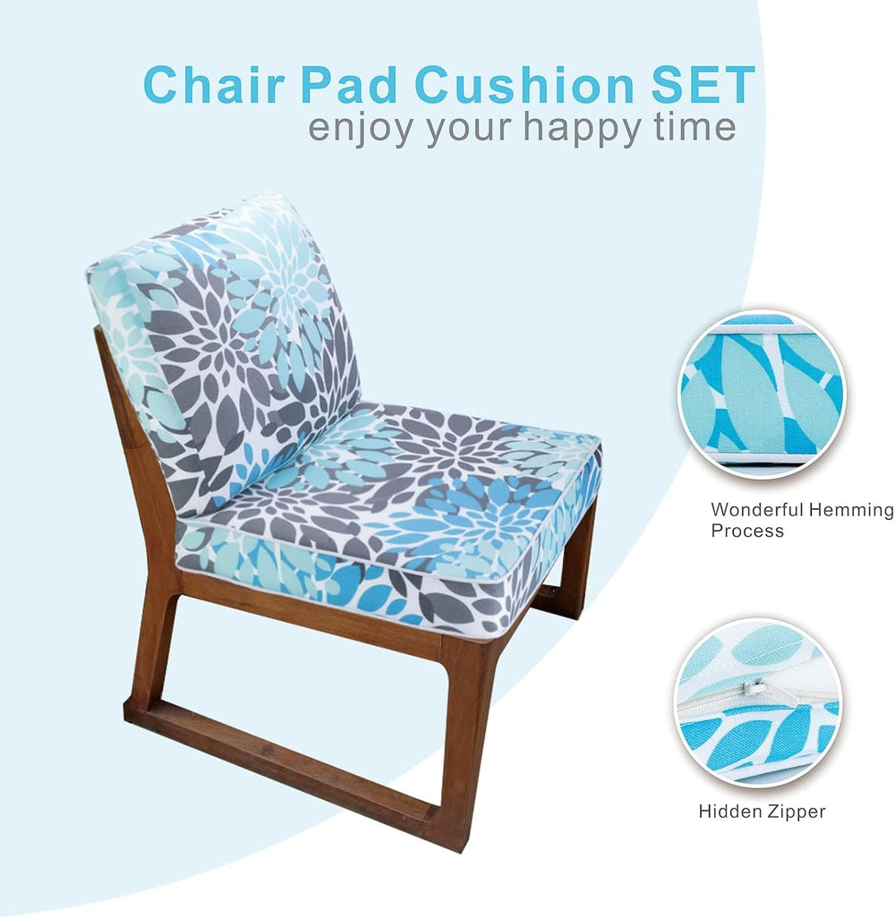 JMGBird Outside Chair Cushions Waterproof Patio Seat Cushions for Chair