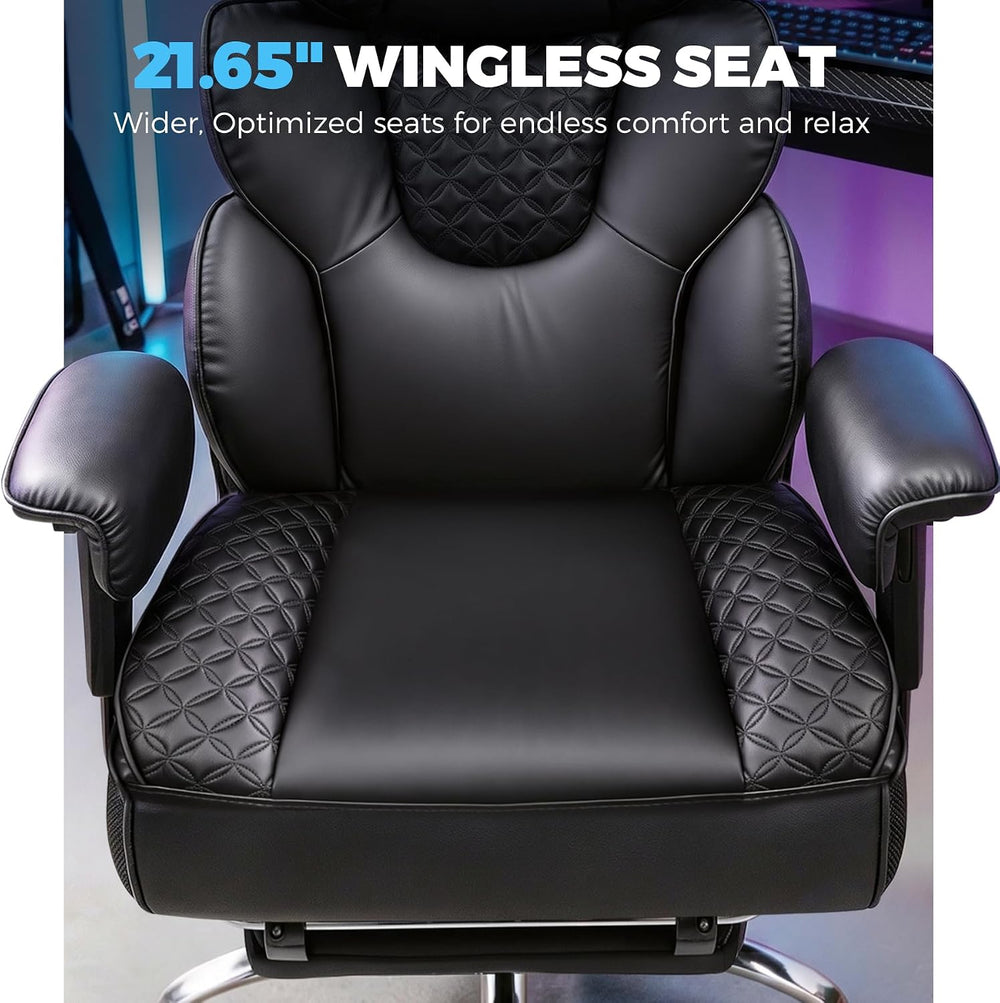 GTPLAYER Big and Tall Gaming Chair Ergonomic Heavy Duty Office Chair Racing S...
