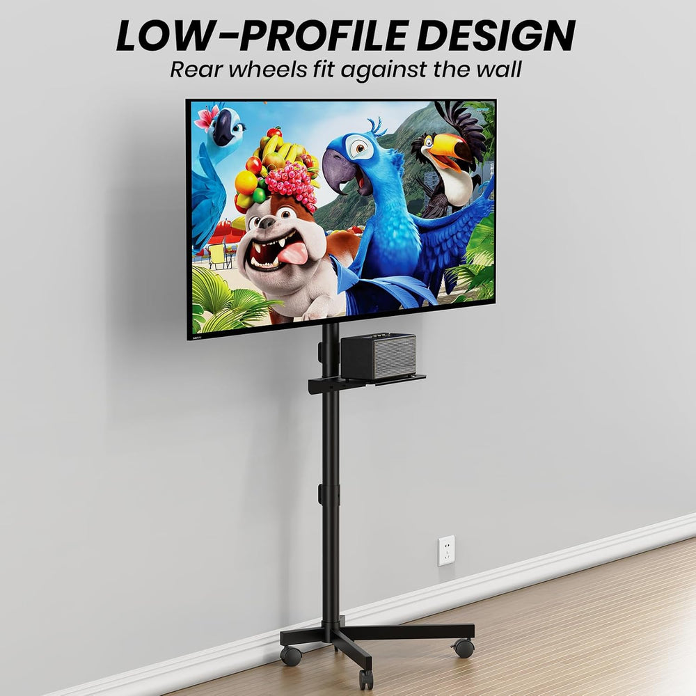 Mobile TV Cart for 23-60 Inch LCD LED OLED Flat Curved Screen TVs - Height Ad...