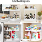 Multi-Purpose Pull-Out Storage Organizers, Under Sink & Cabinet Storage, 12.8 Inch, White (白色)