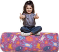 LOLOMLO Stuffed Animal Bean Bag Storage Chair for Kids Cover Only (No Filler), Organize, Sit, Play & Boxing, 100% Cotton Canvas Washable, Ultra Soft Cylinder Long Vertical Zipper Best Gift for Child