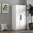 62.99in Kitchen Pantry Cabinet, Freestanding Buffet Cupboards Sideboard with Doors & Shelves, Kitchen Pantry Storage Cabinet Multiple Storage Space, for Living Dinning Room (White)