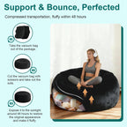 Giant Beanbag Chair 6FT Bean Bag Chairs for Adults with Filler, Reading Chair Cloud Boneless Couches for Living Room Furniture Memory Foam, Lazy Sofa
