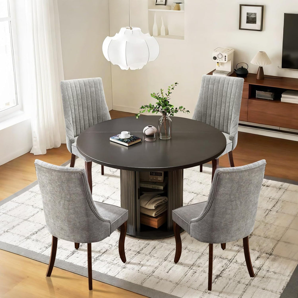 SoarFlash Kitchen Table and Chairs for 4, 47" Dining Table Set for 4 wit...