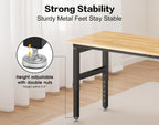 96” Heavy Duty Workbench, 5000 LBS Capacity Adjustable Work Bench with Pegboard and Power Outlet, Rubber Wood Work Table for Garage, Office, Workshop, Home