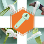 2Pcs Multifunction Bean Slicer, Stainless Steel Snow Bean Green Bean French Bean Cutter Long Bean Shredder Stringer Kitchen Tool