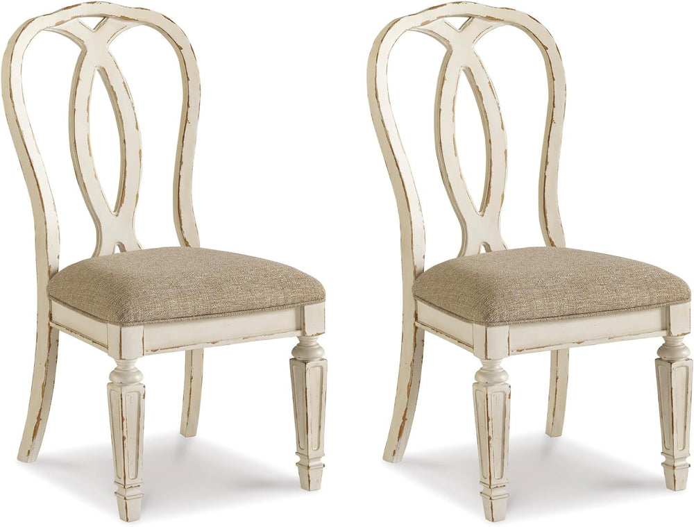 Signature Design by Ashley Realyn Dining Chairs, Set of 2, French Country
