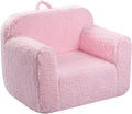 MOMCAYWEX Kids Snuggly-Soft Sherpa Chair, Comfy Sofa Chair, Pink | Kids Armchair Furniture, Removable Washable Soft Cover, Lightweight, Reading Playing Comfy Sofa Chair, Boys Girls