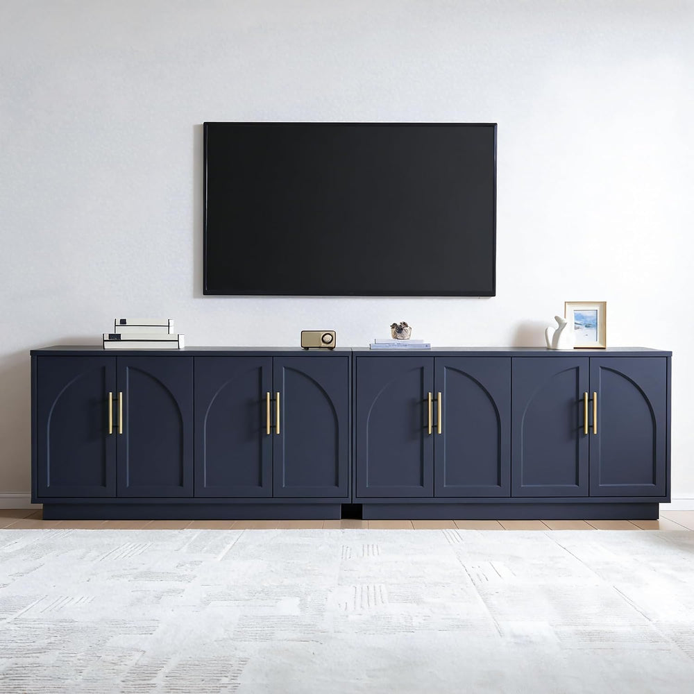 Arden 59" W Modern Sideboard Buffet Cabinet with Storage, Dark Blue