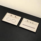 Oirlv Black Velvet Jewelry Display Tray 9.84"x7.09" | Black Velvet Tray, Soft Plush Surface, Elegant Black Finish, Perfect for Jewelry Display and Organization