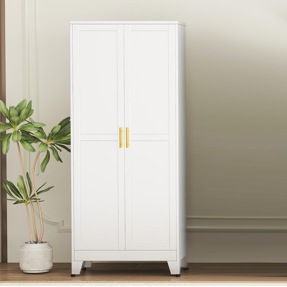 GAIOUS 75.2" Tall Kitchen Pantry Storage Cabinet, Metal File Cabinet wit...