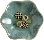 Mecaikru Ceramic Ring Dish, 4 in Jewelry Tray with Kiln Glaze Catchall Bowl | Mixed silhouettes give each color its own look while keeping earrings, necklaces, bracelets and keys easy to see and reach.