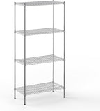 18" Deep x 36" Wide x 74" Height Wire Shelving Kit | 4-Tier | NSF Commercial Storage Rack Unit