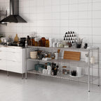 21" Deep x 72" Wide x 34" Height Wire Shelving Kit | 3-Tier | NSF Commercial Storage Rack Unit