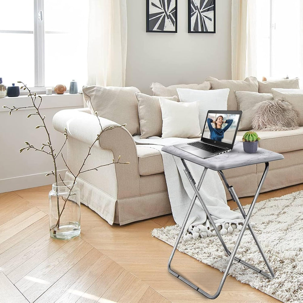 Garden 4 You TV Tray Table, Folding Dinner Tray With No Assembly Required, St...