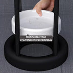 Metal Umbrella Stand, Modern Holder with Removable Water Tray, Standing Cane Storage Organizer for Home, Office, Hotel