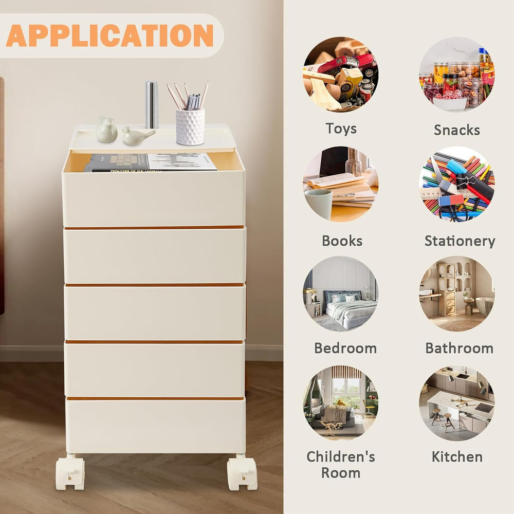 360° Movable Rotating Storage End Table Sofa Side Cabinet Laptop Bedside Tabl...