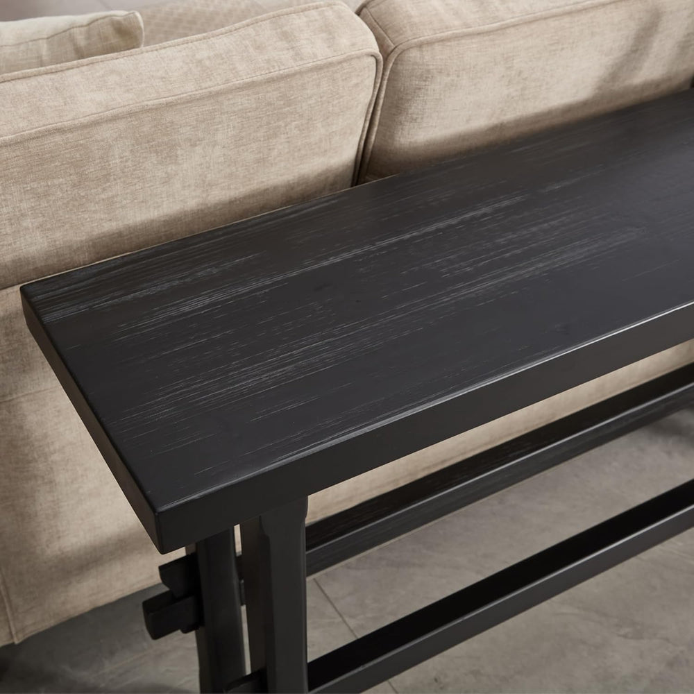 Narrow Entryway Table 59" Farmhouse Wood Long Skinny Console Table for E...