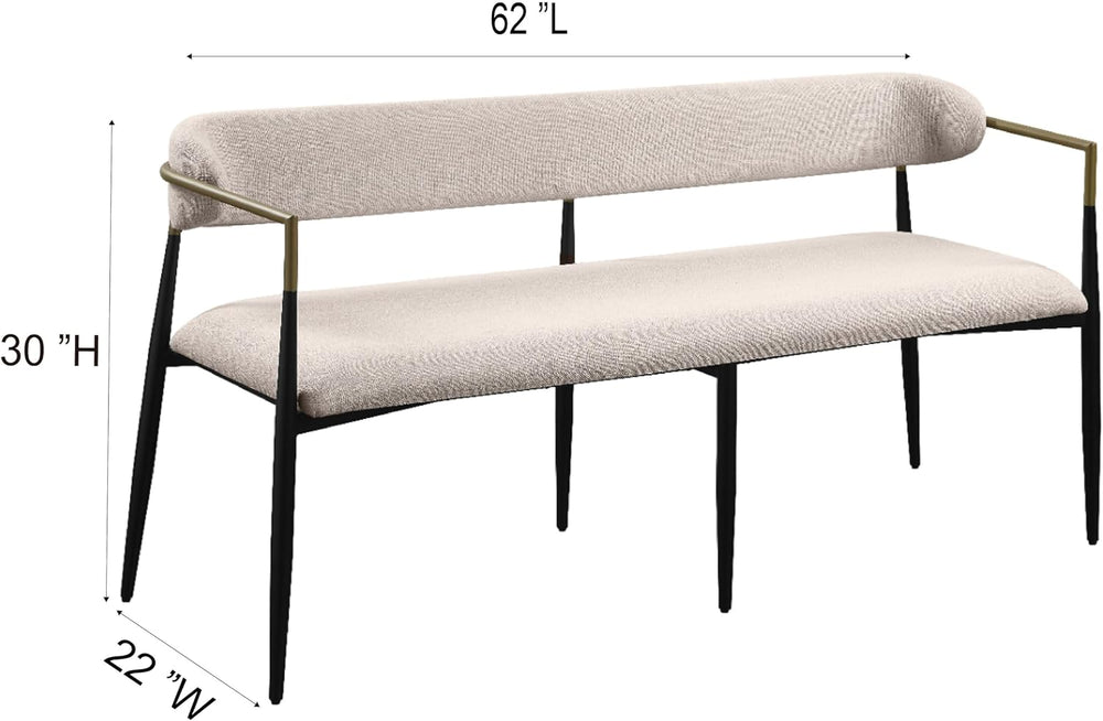 Acme Jaramillo Bench in Beige and Black