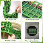 2 Pcs Silicone Food Molds for Harvest Right Freeze Dryer Harvest Right Medium Square Trays Dividers Food Mold for Fruit Vegetable Cake Freeze Drying Accessories (Medium)