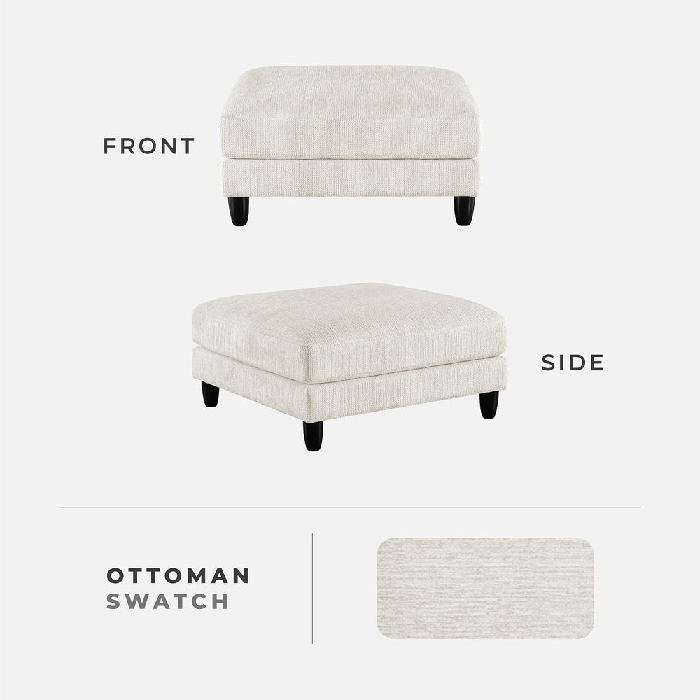 Lexicon Modern Ottoman, Foot Stools, Living Room Foot Rest, Module for Sectio...