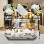Animals Plastic Bag Holder, Reusable Hanging Grocery Bags Organizer, Wall Mount Plastic Bags Organizer Dispenser for Kitchens, Grocery Stores, Camping Trips, Kitchen Pattern Garbage Bag 50