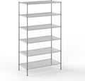 24" Deep x 48" Wide x 86" Height Wire Shelving Kit | 6-Tier | NSF Commercial Storage Rack Unit
