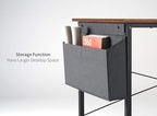 Cubiker Computer Desk 63 inch Home Office Writing Study Desk, Modern Simple Style Laptop Table with Storage Bag, Black