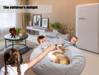 Stuffed Animal Storage Bean Bag Chair Cover (No Filler) Washable Ultra Soft Corduroy Bean Bag Cover for Organizing Plush Toys or Textile, Sack Bean Bag for Adults, Teens