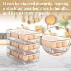 Acrylic Egg Box Transparent 18 and 36 Pack Storage for Refrigerator Kitchen Storage Size: 13.3 * 4.7 * 3.9 inches (1 pack)