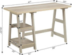 Convenience Concepts Designs2Go Desk, 47", Weathered White