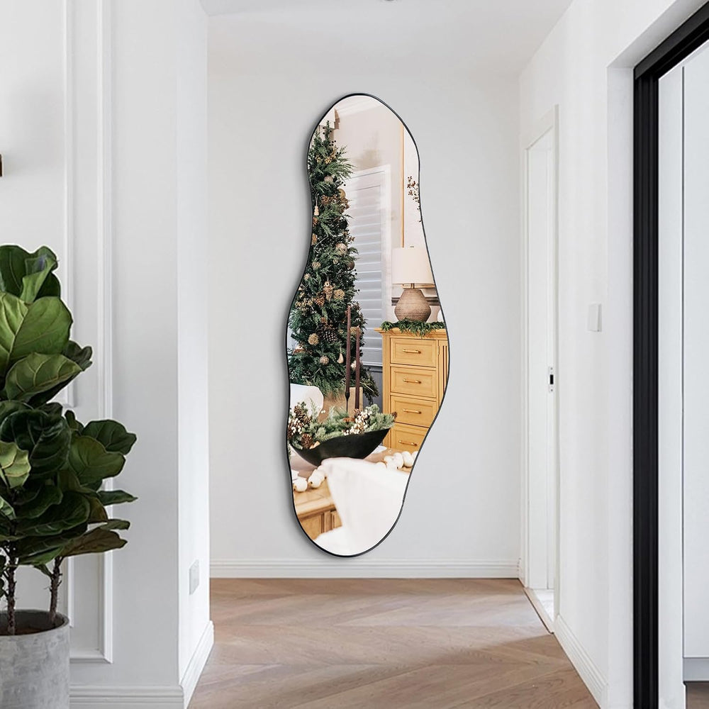 Irregular Mirror Full Length, 63"x22.5" Large Asymmetrical Wall Mir...