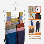 Tank Top Hanger 2 Pack Bra Hangers for Closet Organizer,6 Tiers Metal Space Saving Hanger with 360 Degree Hook,Mult Function Closet Organization for Vest,Tank TOP,Yoga Pants,Scarves