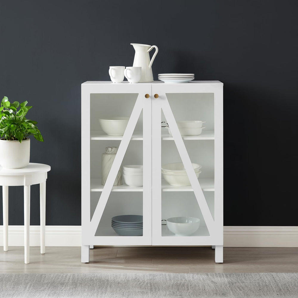 Maykoosh White Stackable Pantry Cabinet - Modern Kitchen Storage Organizer 60...