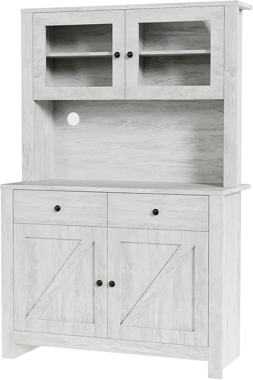 TrailBlaze Freestanding Pantry Cabinet with Microwave Stand - Coffee Bar &amp...