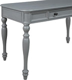 OSP Home Furnishings Country Meadows 48 Inch Writing Desk with Drawer, Plantation Grey
