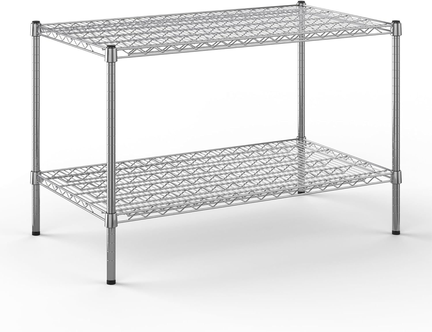 24" Deep x 42" Wide x 27" Height Wire Shelving Kit | 2-Tier | NSF Commercial Storage Rack Unit