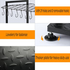 Garden Tool Organizer,Yard Tool Rack Heavy Duty,Free Standing for Garage Corner,Garage Organization,Garage Organizers and Storage,Garden Tool Holder for Lawn,Shed,Outdoor,Metal