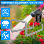 2PCS Water Hose Holder Wall Mount - Metal Hose Hanger Garden Hose Rack Heavy Duty Hose Storage for Outside Water Hose