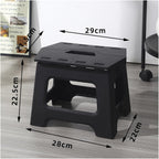 Portable Thickened Plastic Foldable Low Stool | Light bench for outdoor, stall & home use(10pcs Black)
