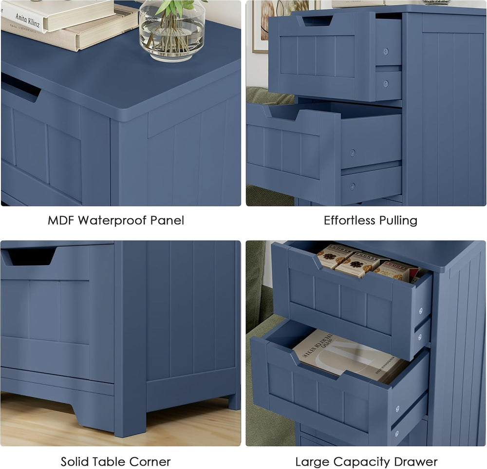 TTVIEW Bathroom Cabinet, Bathroom Storage Cabinet with 5 Drawers, Bathrooms O...