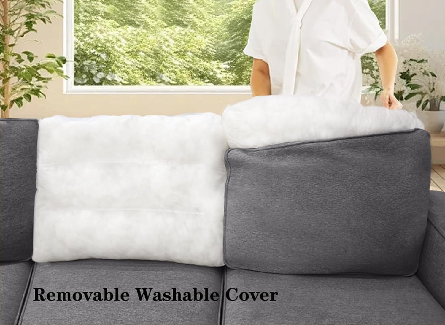 Legend Vansen Modular Sectional Sofa L Shaped Couch with Ottoman Modern Reversible Corner Sectional Couch for Living Room
