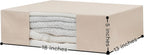 Clothes Storage Bags - 100% Cotton Canvas Sweater Storage Bags with Zipper - Reusable, Washable, Breathable, and Moth Proof Garment Bags - Convenient and Easy to Carry and Organize (2 Bags)